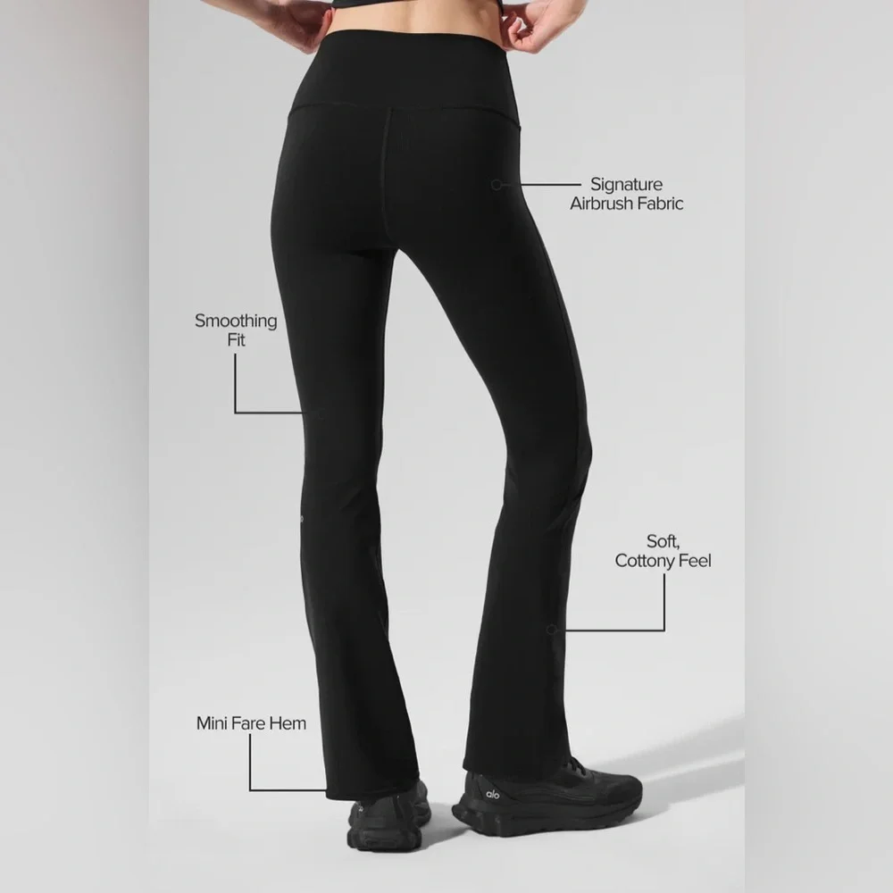 ALO YOGA | ✨NEW✨ Airbrush High-Waist 7/8 Bootcut Legging in Black